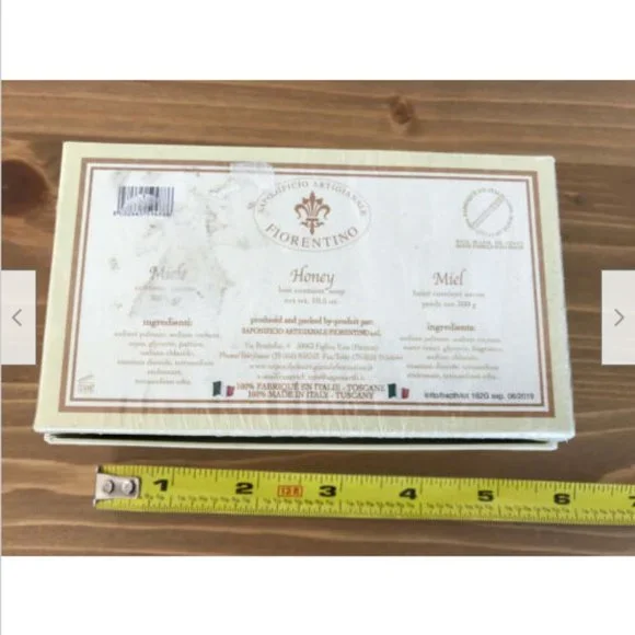 Luxury Italian Soap HONEY Saponificio Artigianale Fiorentino 10.5oz Tuscany 300g - Picture 2 of 4